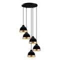 YILDO pendant lamp 5xE27/40W/230V black/gold