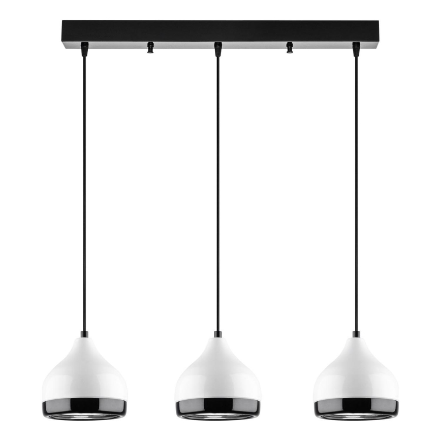 YILDO Pendant Light 3xE27/40W/230V White/Black