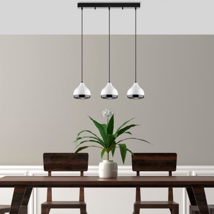 YILDO Pendant Light 3xE27/40W/230V White/Black