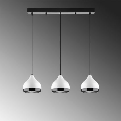YILDO Pendant Light 3xE27/40W/230V White/Black