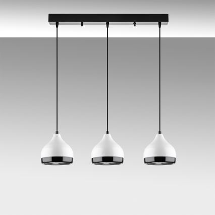 YILDO Pendant Light 3xE27/40W/230V White/Black