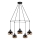 YILDO Pendant Light 5xE27/40W/230V Black/Copper