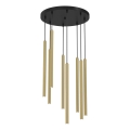 YORU Cable-Suspended Chandelier 8xG9/8W/230V, Brass