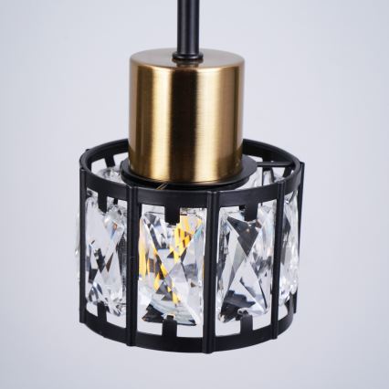 ZAHARA Flush-Mount Chandelier 3xE27/10W/230V Black