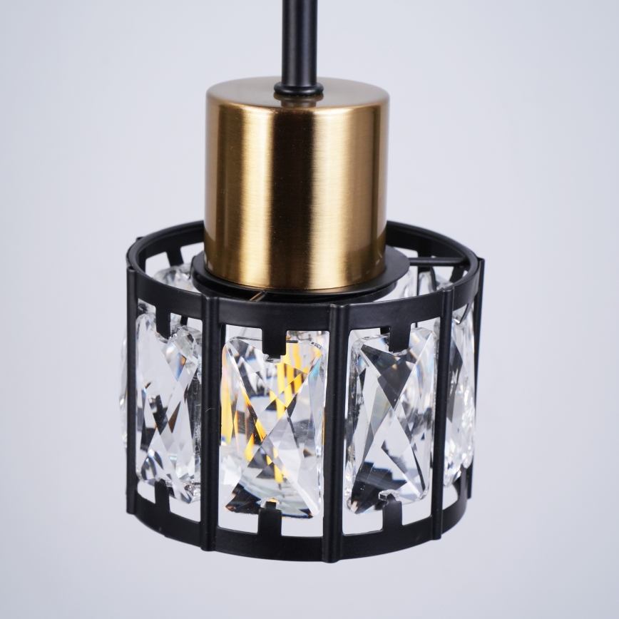 ZAHARA Flush-Mount Chandelier 3xE27/10W/230V Black