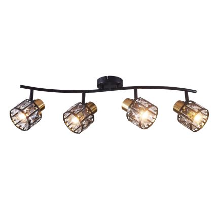 ZAHARA Flush-Mount Chandelier 4xE27/10W/230V Black