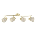 ZAHARA Flush-Mount Chandelier 4xE27/10W/230V, Gold