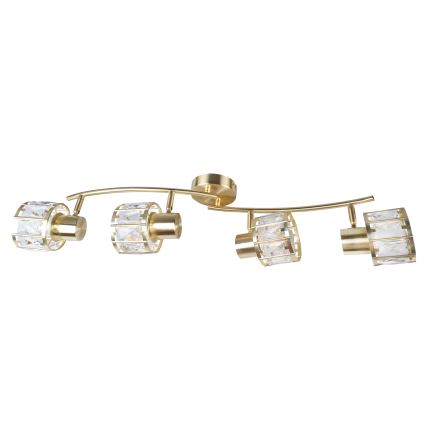 ZAHARA Flush-Mount Chandelier 4xE27/10W/230V, Gold