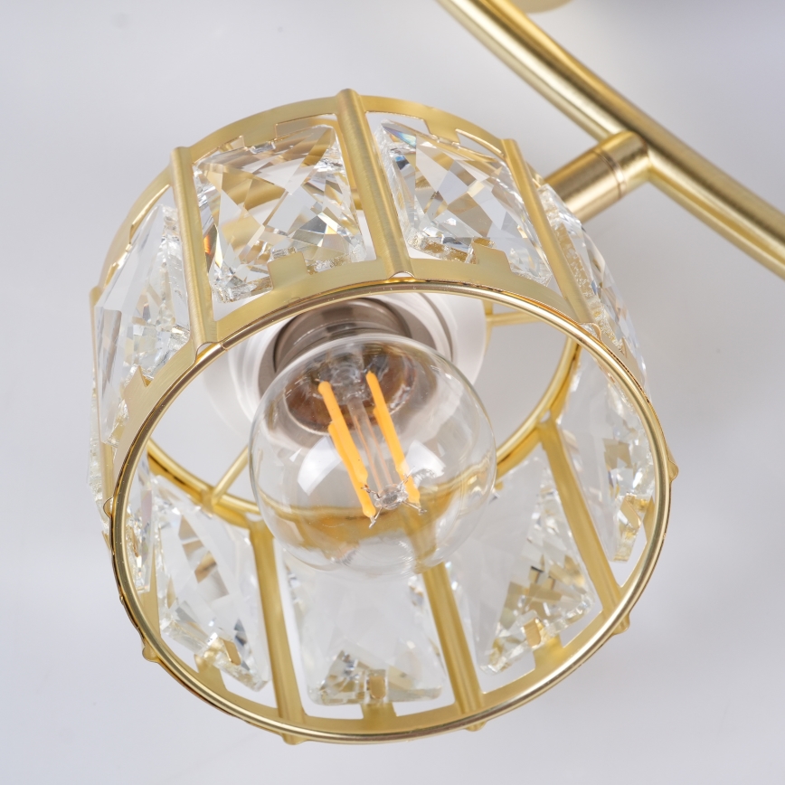 ZAHARA Flush-Mount Chandelier 4xE27/10W/230V, Gold