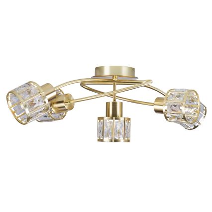 ZAHARA Flush-Mount Chandelier 5xE27/10W/230V, Gold