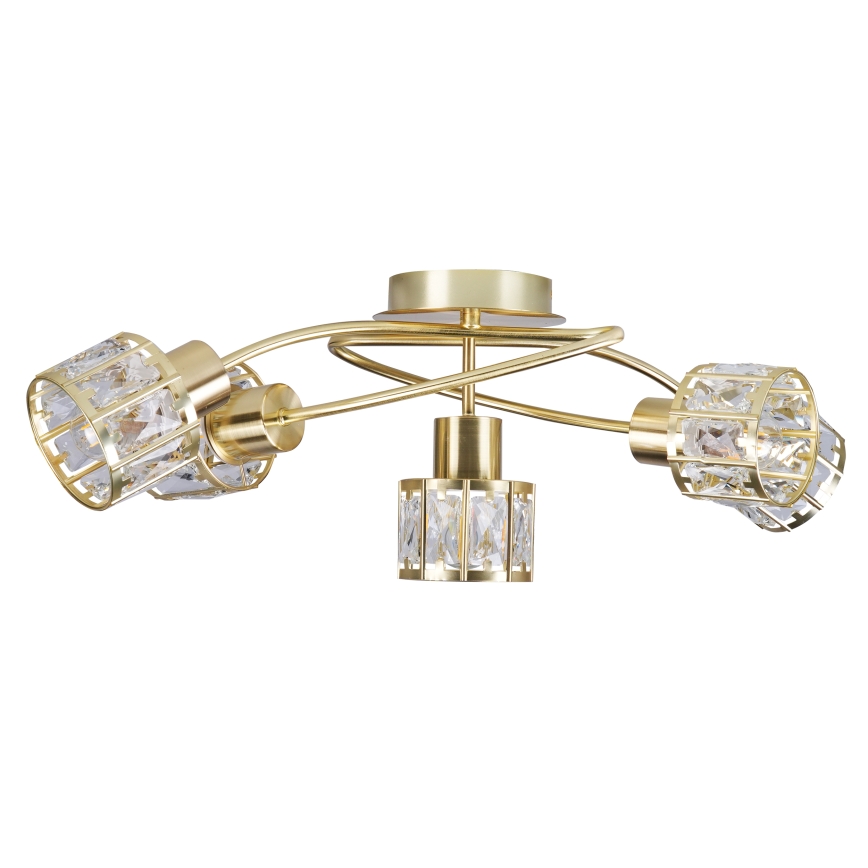 ZAHARA Flush-Mount Chandelier 5xE27/10W/230V, Gold