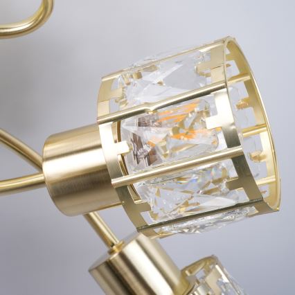 ZAHARA Flush-Mount Chandelier 5xE27/10W/230V, Gold