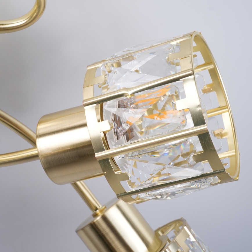 ZAHARA Flush-Mount Chandelier 5xE27/10W/230V, Gold
