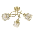ZAHARA Flush‑Mount Chandelier 3xE27/10W/230V — Gold Finish