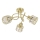 ZAHARA Flush‑Mount Chandelier 3xE27/10W/230V — Gold Finish