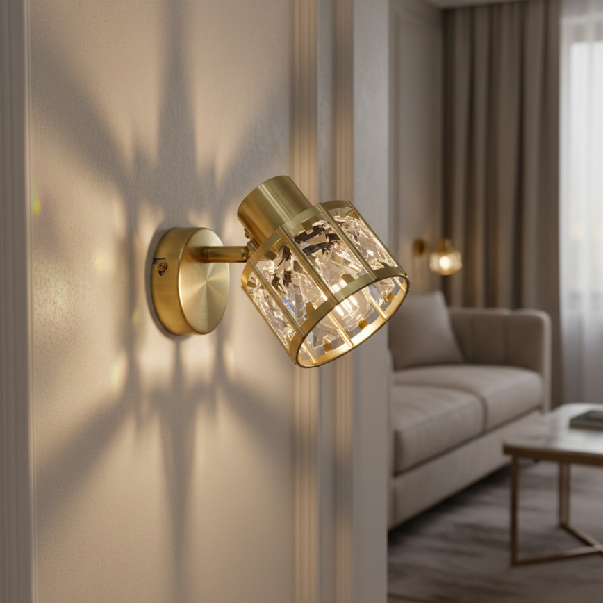 ZAHARA Wall Lamp 1xE27/10W/230V Gold