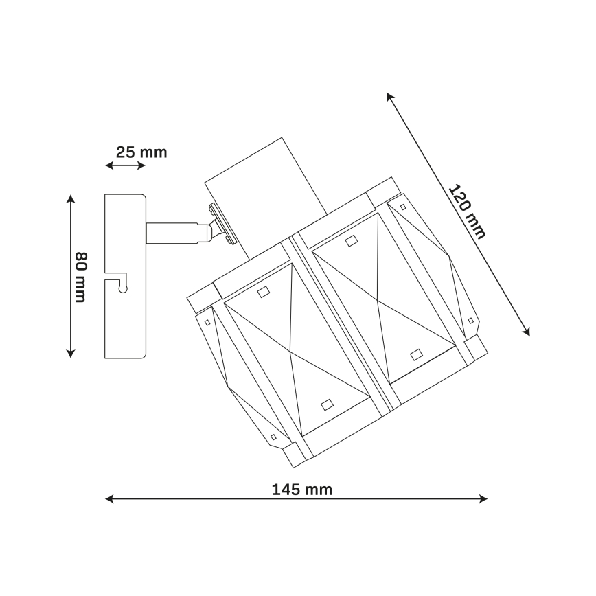 ZAHARA Wall Lamp 1xE27/10W/230V Gold