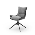 ZAIRA chairs, set of 2, anthracite