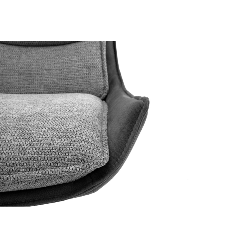 ZAIRA chairs, set of 2, anthracite