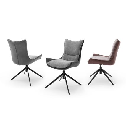 ZAIRA Chairs, Set of 2 — Brown/Red