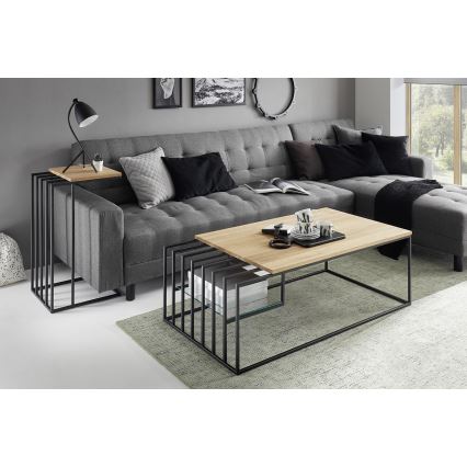ZAIRA Oak Side Table
