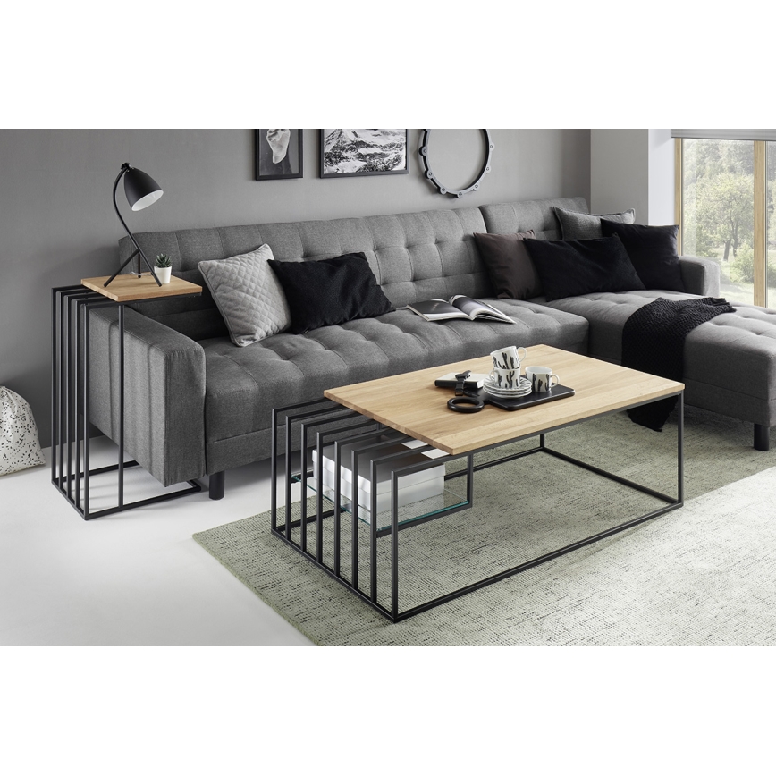 ZAIRA Oak Side Table