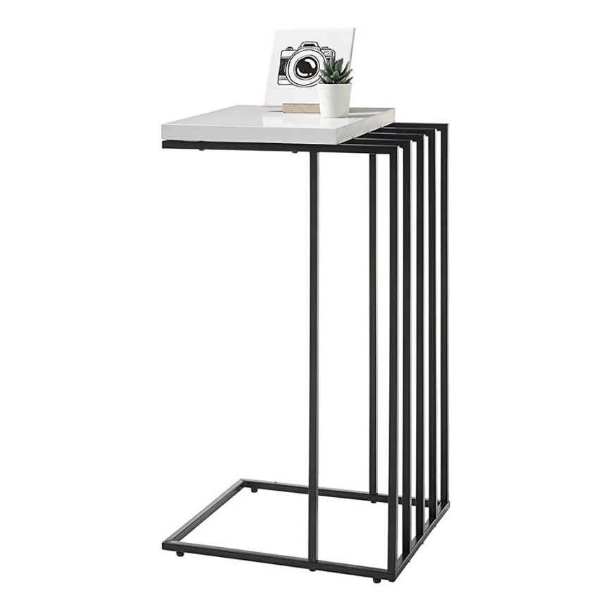 ZAIRA White Side Table