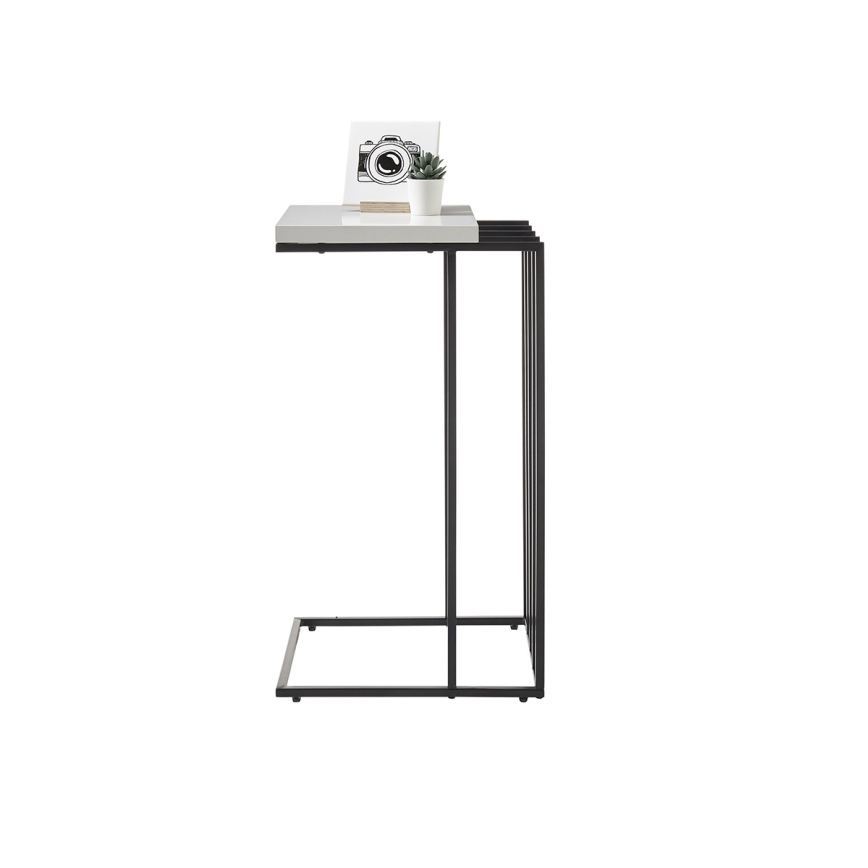 ZAIRA White Side Table