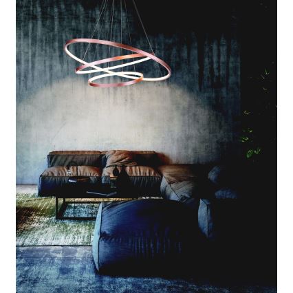 Zambelis 180031-D - LED Dimmable chandelier on a string LED/135W/230V copper
