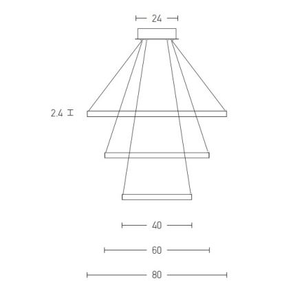 Zambelis 180031-D - LED Dimmable chandelier on a string LED/135W/230V copper