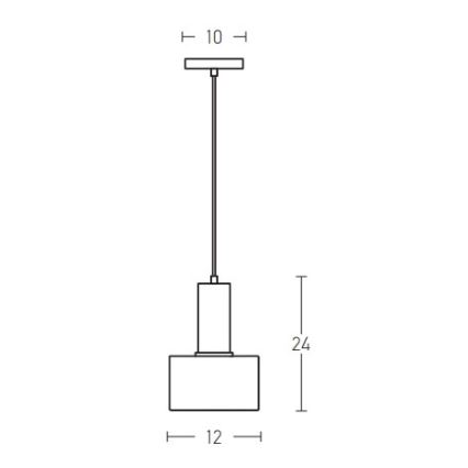 Zambelis 180051 - Chandelier on a string 1xE27/40W/230V gold/salmon pink