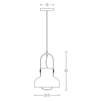 Zambelis 18190 - Chandelier on a string 1xE27/40W/230V