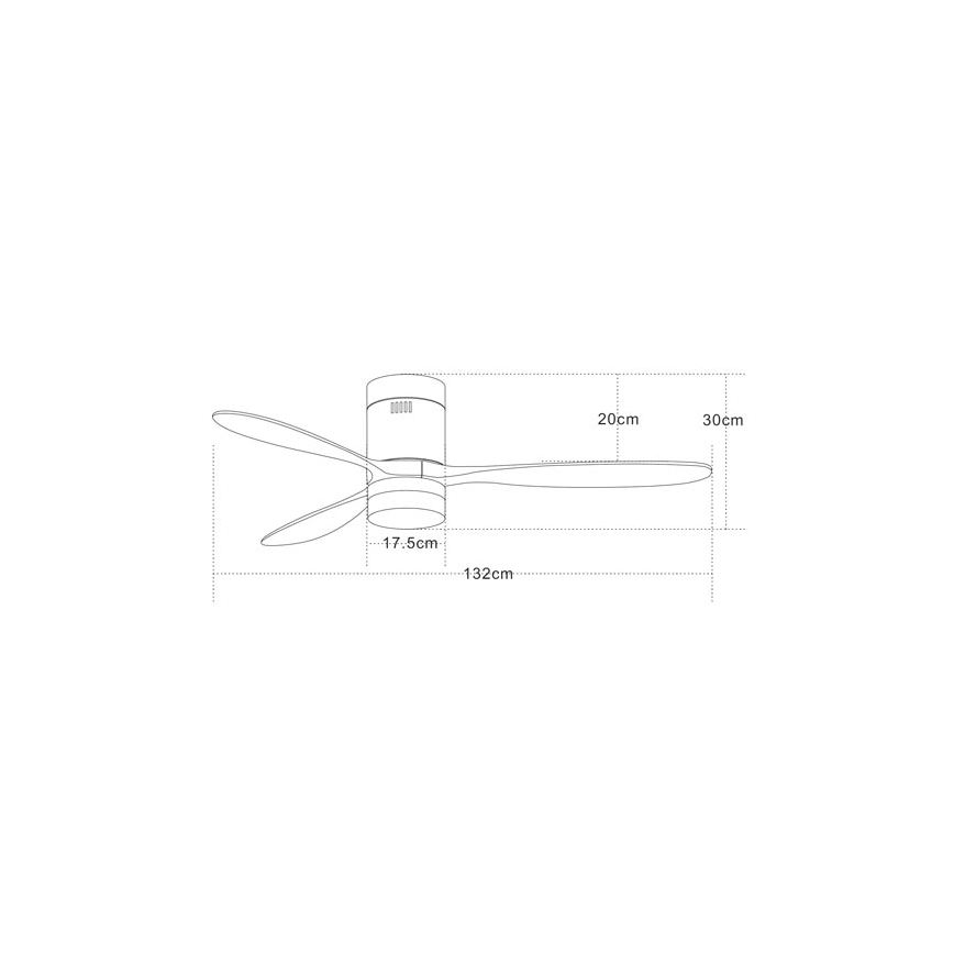 Zambelis 19144 - LED Ceiling fan LED/15W/230V 3000/4000/6000 cherry + remote control