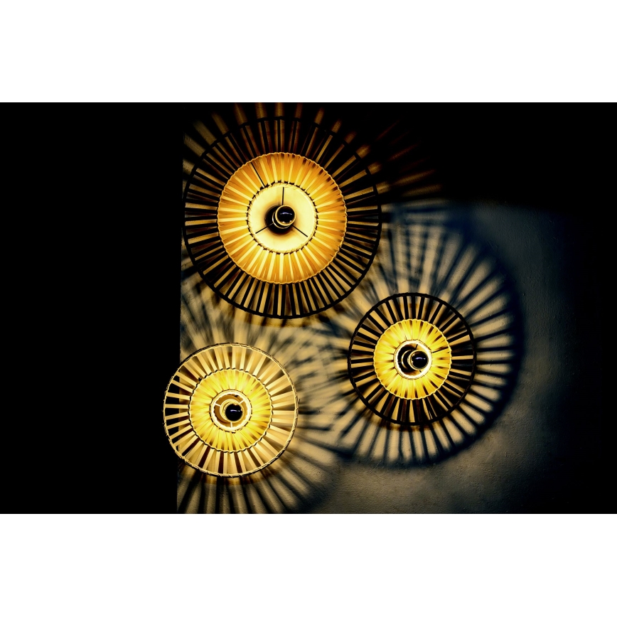 Zambelis 19251 - Wall light 1xE27/40W/230V bamboo/beige