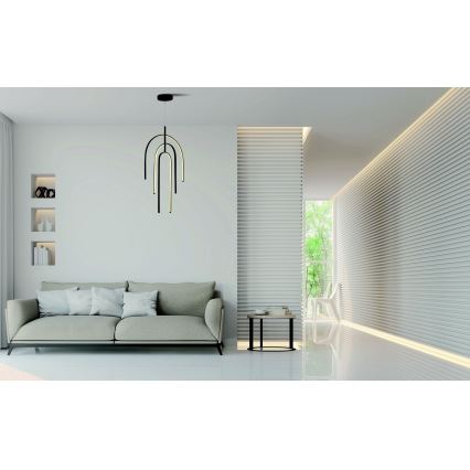 Zambelis 1932 - LED Dimmable chandelier on a string LED/80W/230V black