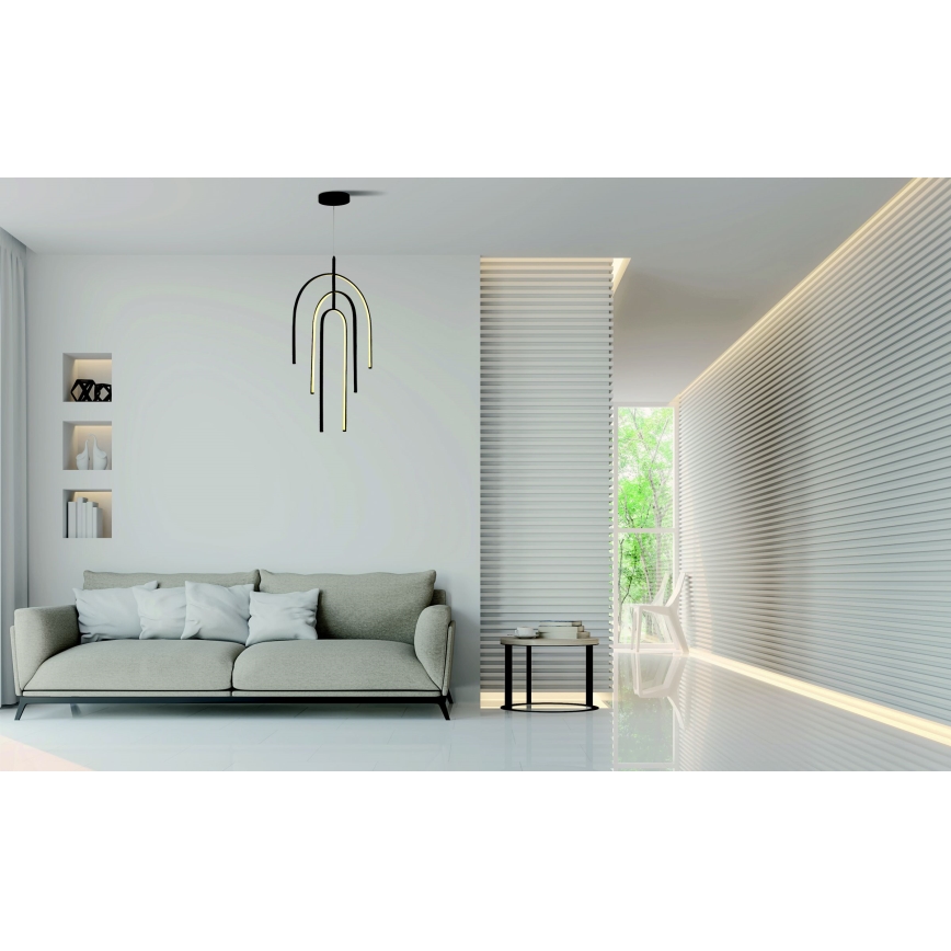 Zambelis 1932 - LED Dimmable chandelier on a string LED/80W/230V black
