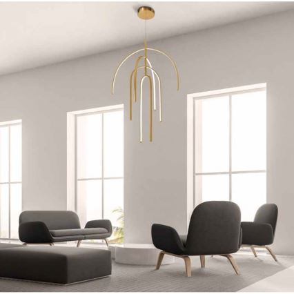 Zambelis 1933 - LED Dimmable chandelier on a string LED/96W/230V gold