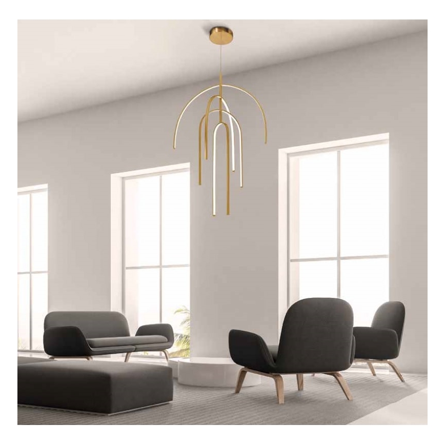 Zambelis 1933 - LED Dimmable chandelier on a string LED/96W/230V gold
