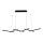 Zambelis 1948 - LED Dimmable chandelier on a string LED/85W/230V black