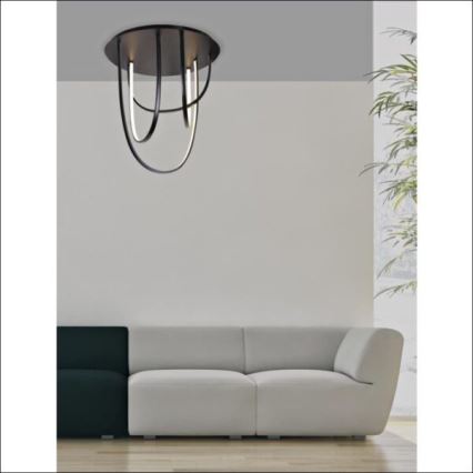 Zambelis 1951 - LED Dimmable surface-mounted chandelier LED/80W/230V black