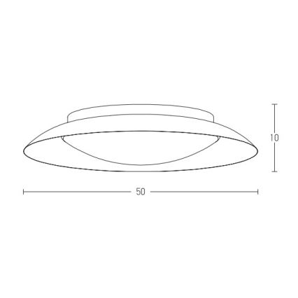 Zambelis 1959 - LED Ceiling light LED/28W/230V d. 50 cm copper