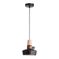 Zambelis 1990 - Chandelier on a string 1xE27/40W/230V oak/black