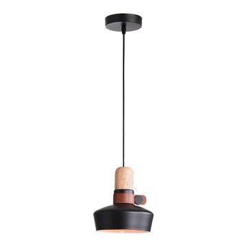 Zambelis 1990 - Chandelier on a string 1xE27/40W/230V oak/black