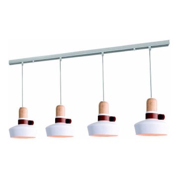 Zambelis 1993-W - Chandelier on a string 4xE27/40W/230V white