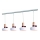 Zambelis 1993-W - Chandelier on a string 4xE27/40W/230V white