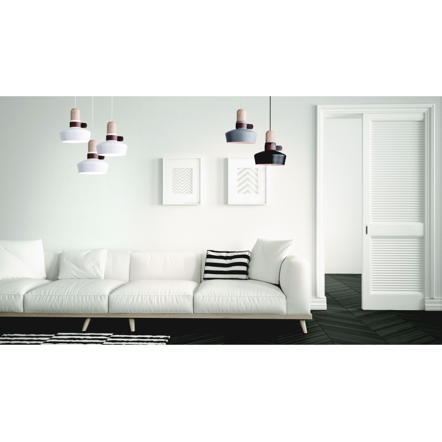 Zambelis 1994-W - Chandelier on a string 3xE27/40W/230V white