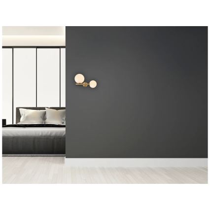 Zambelis 1995 - Wall light 1xG9/7W + 1xE14/15W/230V gold
