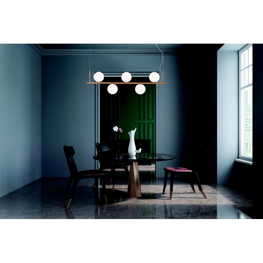 Zambelis 1998 - Chandelier on a string 5xE14/15W/230V gold