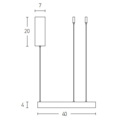 Zambelis 2007 - LED Dimmable chandelier on a string LED/50W/230V gold