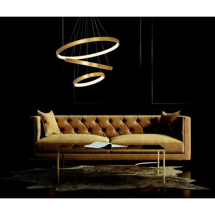 Zambelis 2009 - LED Dimmable chandelier on a string LED/112W/230V gold